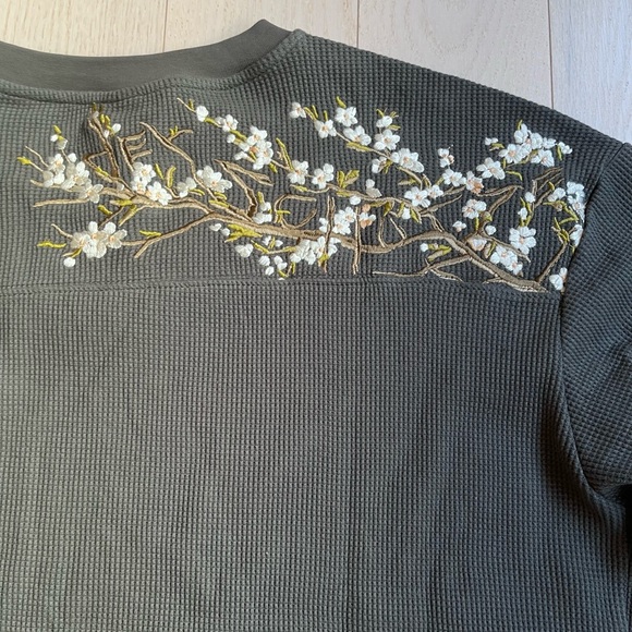 Detschutze Other - Derschutze “Blossom” Waffle Longsleeve – Anthracite